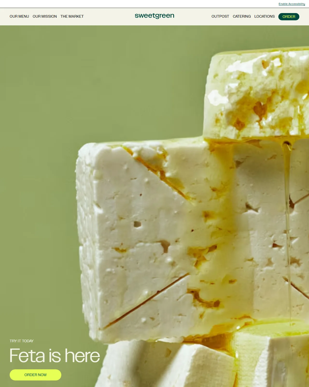 Restaurants & Hospitality website example