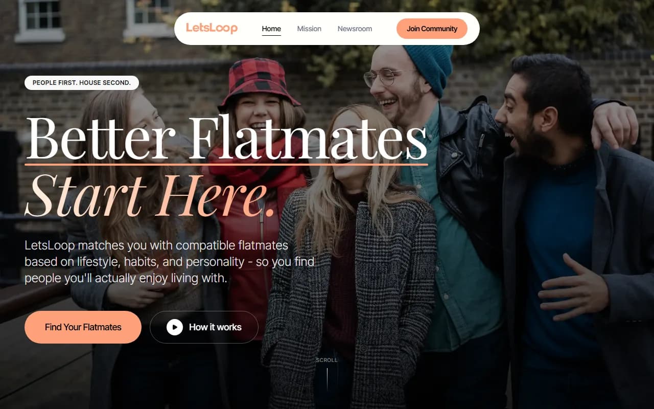 LetsLoop website - a client project by ProperSites