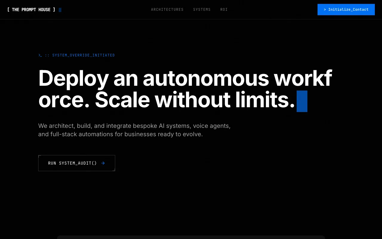 The Prompt House - custom website by ProperSites